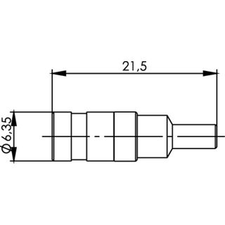 SMB-Kabelbuchse Au, 50 Ohm G8 (RD-316) (Telegrtner J01161A0771)