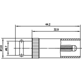 Adapter BNC-4/13 (F-M) DIN 47283 (Telegrtner J01008A0802)