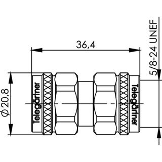 N-Kupplung 50 Ohm (m-m) UG-57/U (Telegrtner J01024J1094)