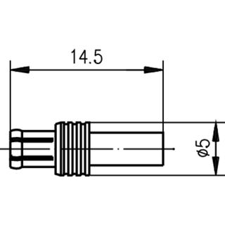MCX-Kabelstecker Cr/Cr G3 (RG-178B/U) 707 (Telegrtner J01270A0151)