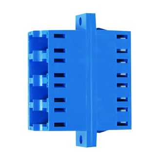 LC Quad Kupplung Singlemode u. Multimode Keramikhlse, Kunststoffgeh. blau (Telegrtner J08071A0019)