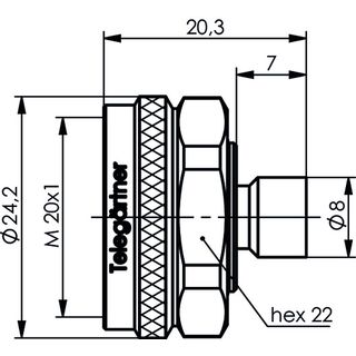 4.3-10 Kabelstecker lt/lt Screw G10 (UT-141) (Telegrtner J01440A0024)