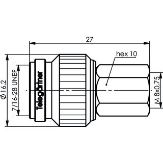 Adapter TNC-FME (M-M) (Telegrtner J01019A0004)