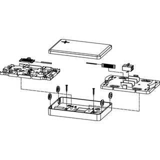 LWL Micro Spleissbox, inklusive 4xSC Kupplungen/Keramik (Telegrtner H02050A0109)