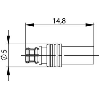 SMP-Kabelbuchse Cr/Cr 50 Ohm G7 (RG-316/U) (Telegrtner J01391A0101)