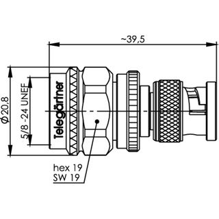 Adapter BNC-N (m-m) (Telegrtner J01008A0090)