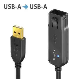 Premium Aktiv USB 2.0 USB-A Verlngerungskabel - 24.00m