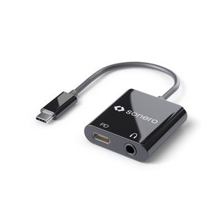 sonero USB Typ C zu 3,5mm Audio und CF (PD) Konverter