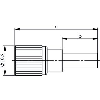 1,6/5,6 Stecker Schraub Cr/Cr 75 Ohm G12 (0,315/1,95-3,70) (Telegrtner J01070A2002)