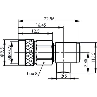 1.5-3.5 Kabelwinkelstecker Screw G10 (UT-141) (Telegrtner J01480A0005)