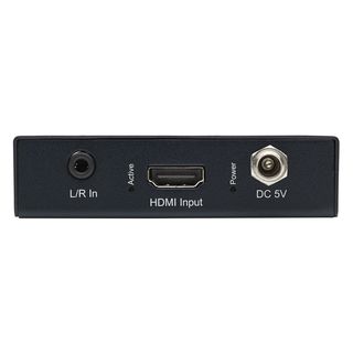 CARDINAL DVM HDMI 7.1 Audio-Extractor 4K, 18G DVM-HDT-AUDEX, IN: HDMI/MINIJACK | OUT: HDMI/Stereo MINIJACK  (analog)/SPDIF OUT (COAX RCA), schwarz