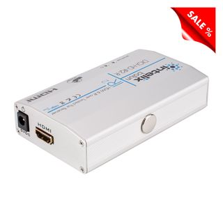 INTELIX HDMI Baluns IX-DIGI-HD-IR2-R-EU, HDMI Receiver, IN: 2 x RJ45 (beide Leitungen mssen angeschlossen werden) | OUT: HDMI + Miniklinke