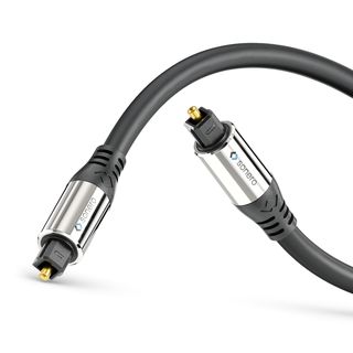 Premium optisches S/PDIF Toslink Kabel mit geraden Steckern ? 15,00m