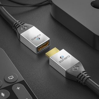 4K High Speed Mini HDMI Portsaver Adapter mit Ethernet Kanal, 0,25m