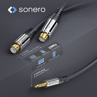 Klinke / Cinch Audio Adapter, 0,20m