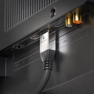 4K High Speed HDMI Portsaver Adapter mit Ethernet Kanal, 0,25m