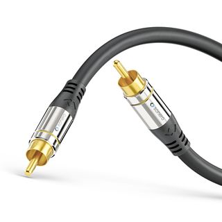 Premium 75? Digital Audio Koax Kabel mit Cinch Steckern ? 3,00m