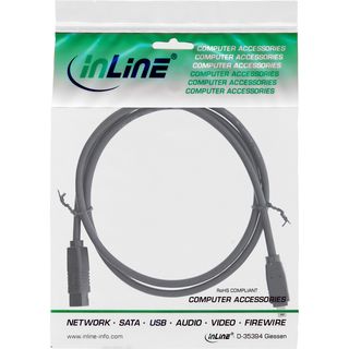 InLine FireWire Kabel, IEEE1394 4pol Stecker zu 9pol Stecker, schwarz, 1,8m