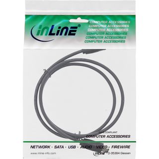 InLine FireWire Kabel, IEEE1394 6pol Stecker / Stecker, schwarz, 10m