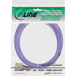 InLine LWL Duplex Kabel, LC/SC, 50/125m, OM4, 1m