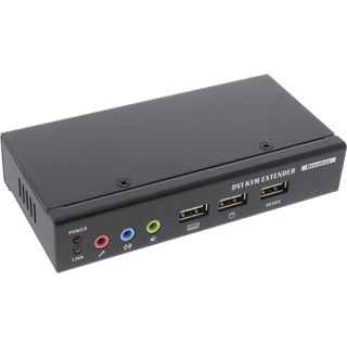 InLine DVI USB KVM Extender, Verlngerung ber UTP, mit Audio, bis 50m