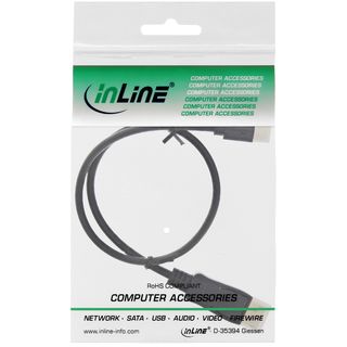 InLine Mini DisplayPort zu DisplayPort Kabel, schwarz, 1m