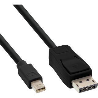 InLine Mini DisplayPort zu DisplayPort Kabel, schwarz, 5m