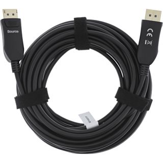 InLine DisplayPort 1.4 AOC Kabel, 8K4K, schwarz, 50m