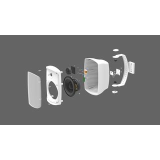 2-Wege-ELA-Lautsprecherboxen-Paar WALL-04T/SW