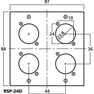 2-fach-Segmentblende RSP-24D