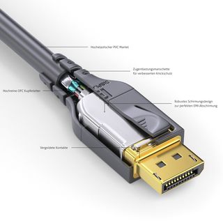 Aktives 8K DisplayPort Kabel ? 15,00m