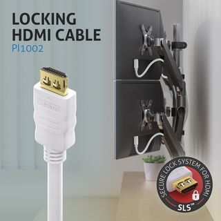 Zertifiziertes 4K High Speed HDMI Kabel mit Ethernet Kanal - 1,00m, wei