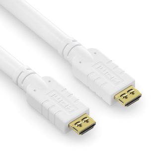Zertifiziertes 4K High Speed HDMI Kabel mit Ethernet Kanal - 10,00m, wei