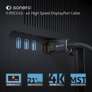 4K High Speed DisplayPort Kabel - 3,00m