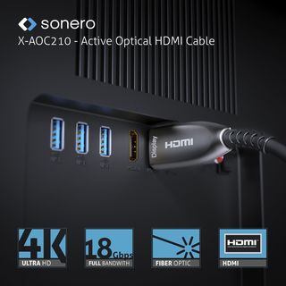 4K High Speed HDMI AOC Glasfaser Kabel - 30,00m