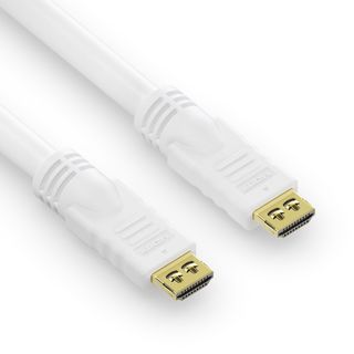 Zertifiziertes 4K High Speed HDMI Kabel mit Ethernet Kanal - 7,50m, wei