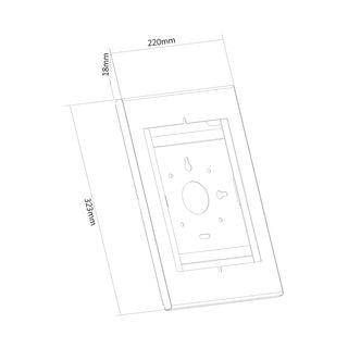 PureMounts DS Verriegelbares Tabletgehuse fr Apple / Samsung, schwarz