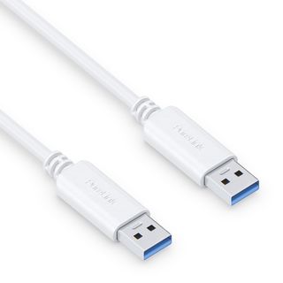 Premium USB v3.2 USB-A Kabel ? 1,00m, wei