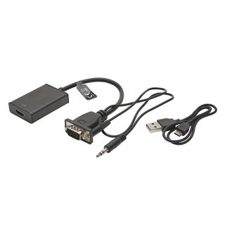 CARDINAL DVM HDMI Wandler (VGA) DVM-HDT-VAHD2, IN: Klinke 3,5 mm/VGA | OUT: HDMI-Buchse, schwarz