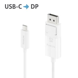 Premium 4K USB-C / DisplayPort Kabel ? 1,00m, wei
