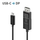 Premium 4K USB-C / DisplayPort Kabel ? 2,00m, schwarz