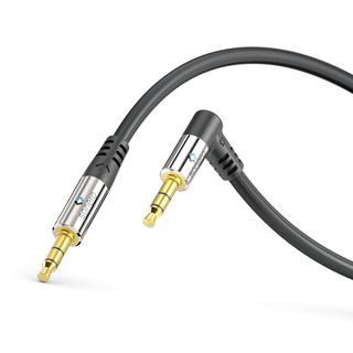 Premium 3,5mm Klinke Stereo Audio Kabel mit Winkelstecker ? 1,50m