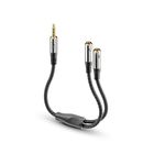 Premium Headset Audio Splitter / Y-Adapter Kabel mit...