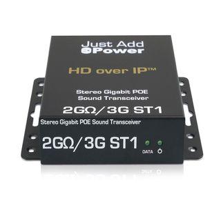 JustAddPower - 2G?/3G Stereo-Gigabit-POE-Sound-Transceiver