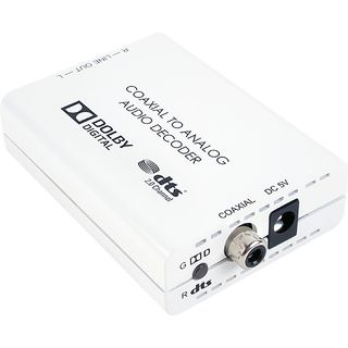 Coaxial to Stereo Audio Converter with Dolby Digital & DTS Decoder - Cypress DCT-1DD