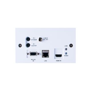 4K60 (4:2:0) HDMI over HDBaseT Wallplate Transmitter with IR, RS-232, Bidirectional PoC & LAN (2 Gang UK) - Cypress CH-507TXWPBD