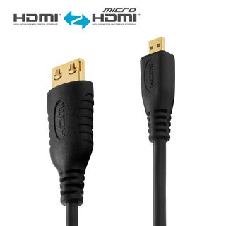 Zertifiziertes 4K Premium High Speed micro HDMI / HDMI Kabel ? 1,00m