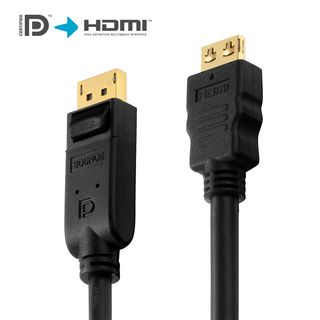 Zertifiziertes Aktives 2K DisplayPort / HDMI Kabel ? 3,00m