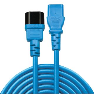 1m IEC Verlngerung, blau (Lindy 30471)