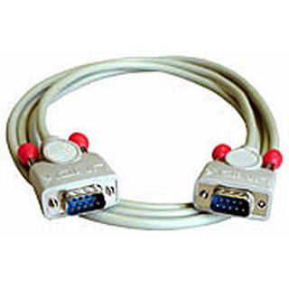 9 pol. RS232 1:1 Kabel mit 9 pol. Sub-D Stecker an 9 pol. Sub-D Stecker, 2m (Lindy 31510)